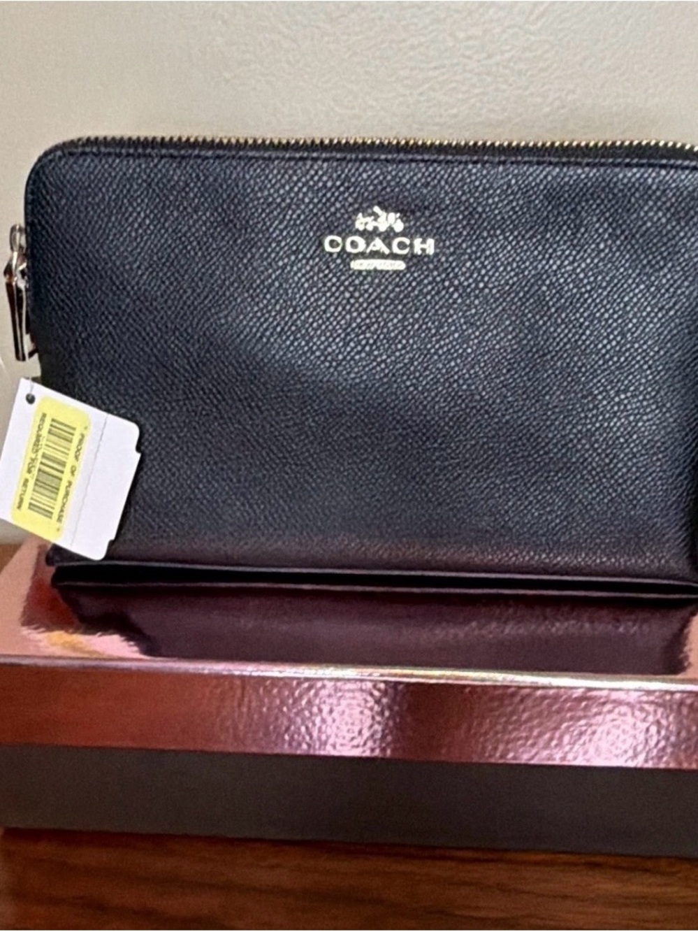 Coach Leather Makeup Bag